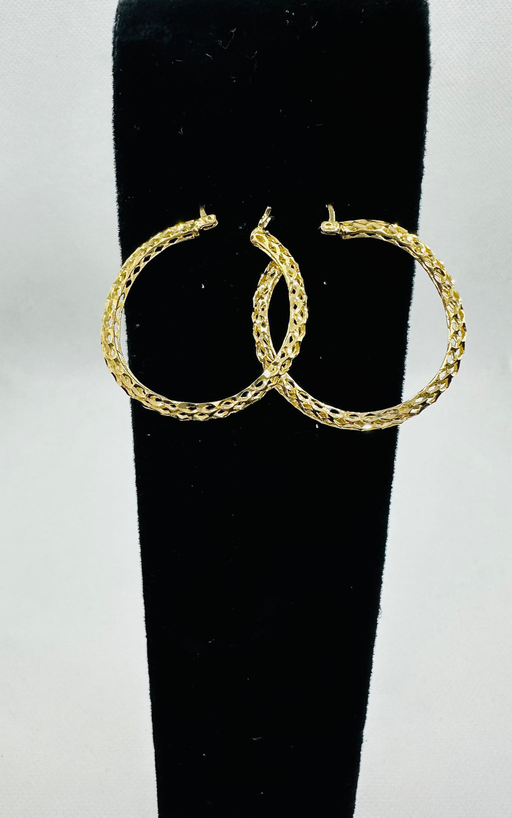 DP-265   Diamond Cut Hoops Earrings 925