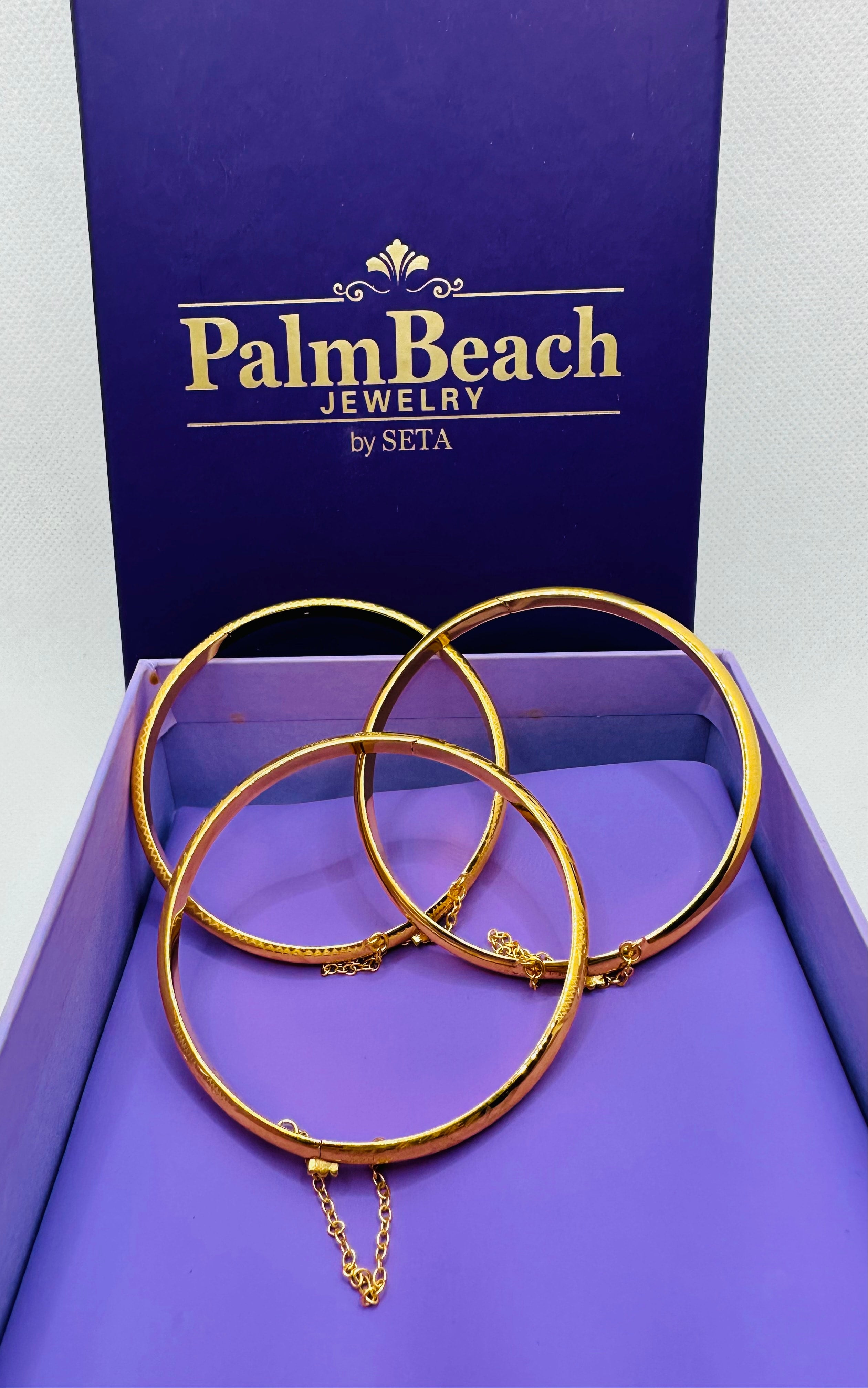 DP-263   3 Piece Bangle Bracelet Set 925 Italy