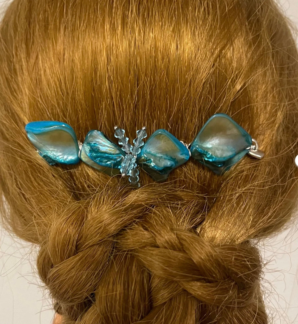 DP-250 BLUE LAGOON  | BLUE MOTHER PEARL COLORS BEADS