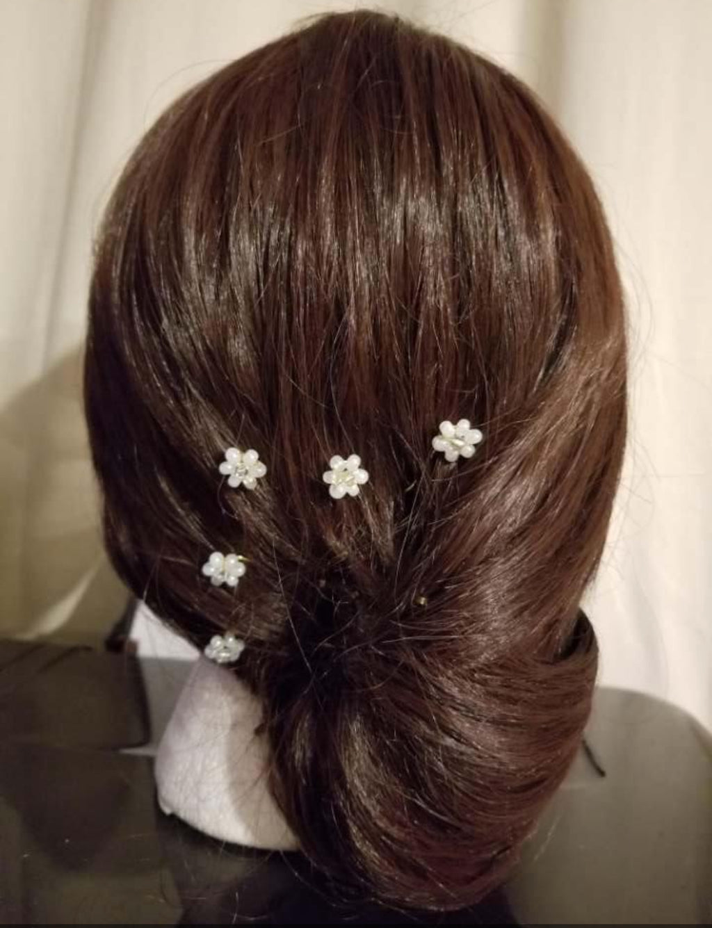 DP-72  PRECIOUS 3 / WHITE GLASS BEADS-GOLDEN GLASS BEADS-GOLD