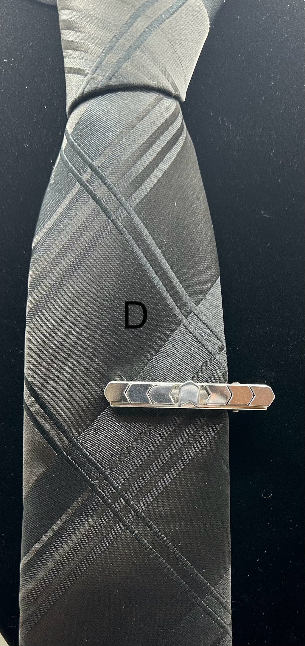 DP-275 MEN TIE CLIPS | GOLD, SILVER, BRONZE, BLACK BEADS AND SHINY STONES