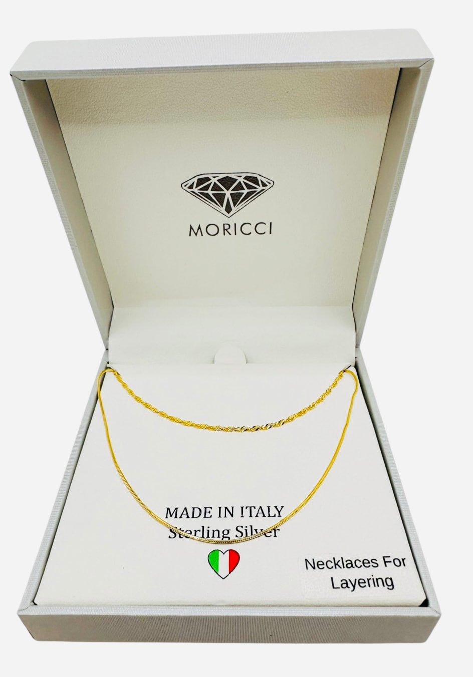 DP-304 Moricci |  Layering Sterling Silver Gold Plated 925 Made in Italy