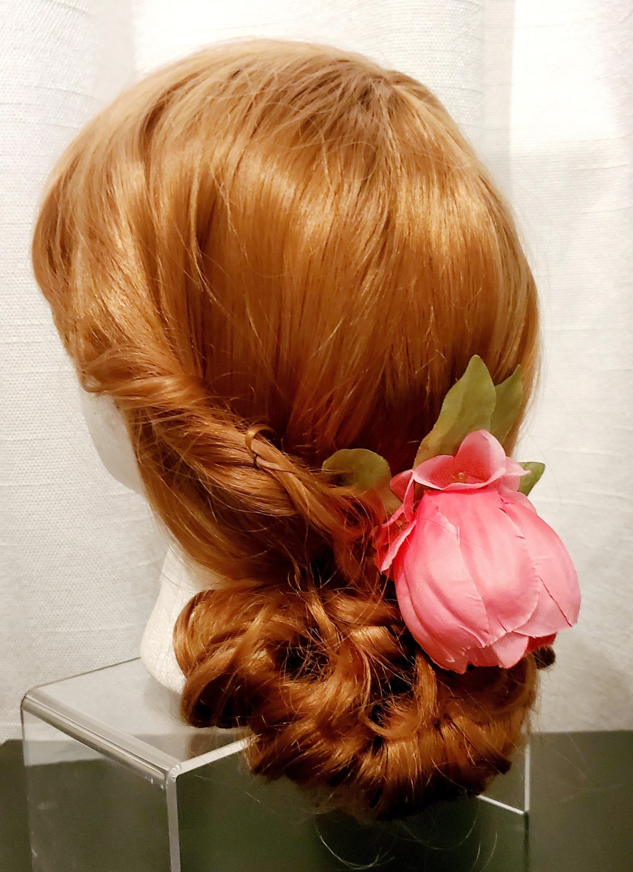 DP-171  ODESSA | PINK & HOT PINK FLOWER W/GREEN LEAVES