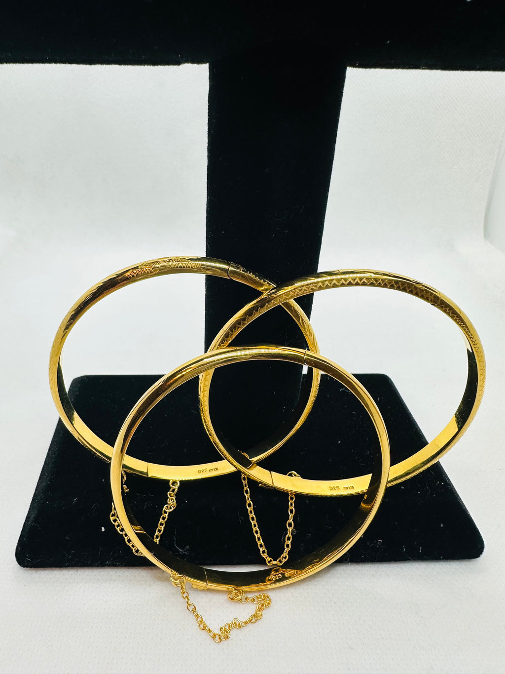 DP-263   3 Piece Bangle Bracelet Set 925 Italy