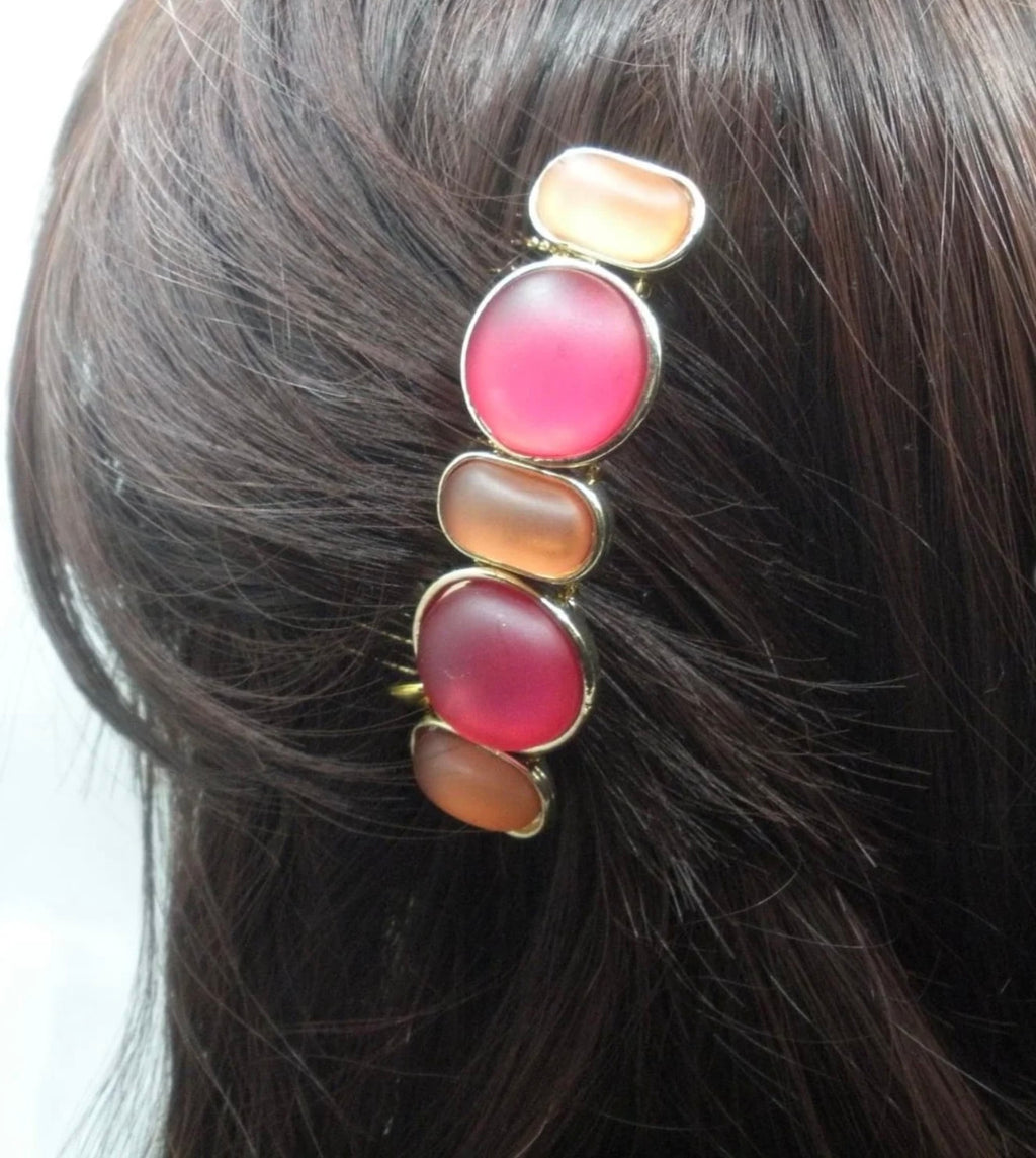 DP-236 MEMOIR 2022 | ORANGE & FUCHSIA WITH MATTE BEADS ON GOLD METAL