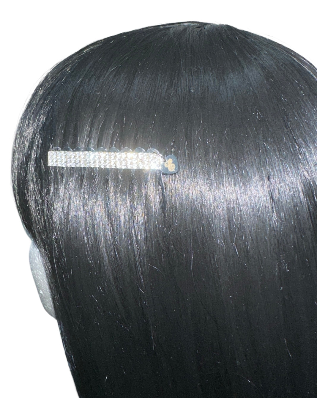 DP-327 TYRA/ A MEDIUM HAIRCOMB AND A TIE CLIP WITH CRYSTAL GLASS DIAMOND “MADE IN PANAMA”