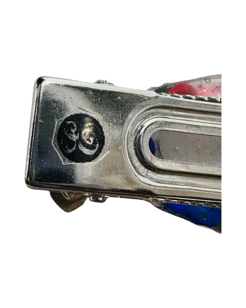 DP-269 FUN CLIPS | WITH COLORFUL BEADS, GLITTER, BUTTERFLIES AND MADE WITH RESIN IN SILVER METAL
