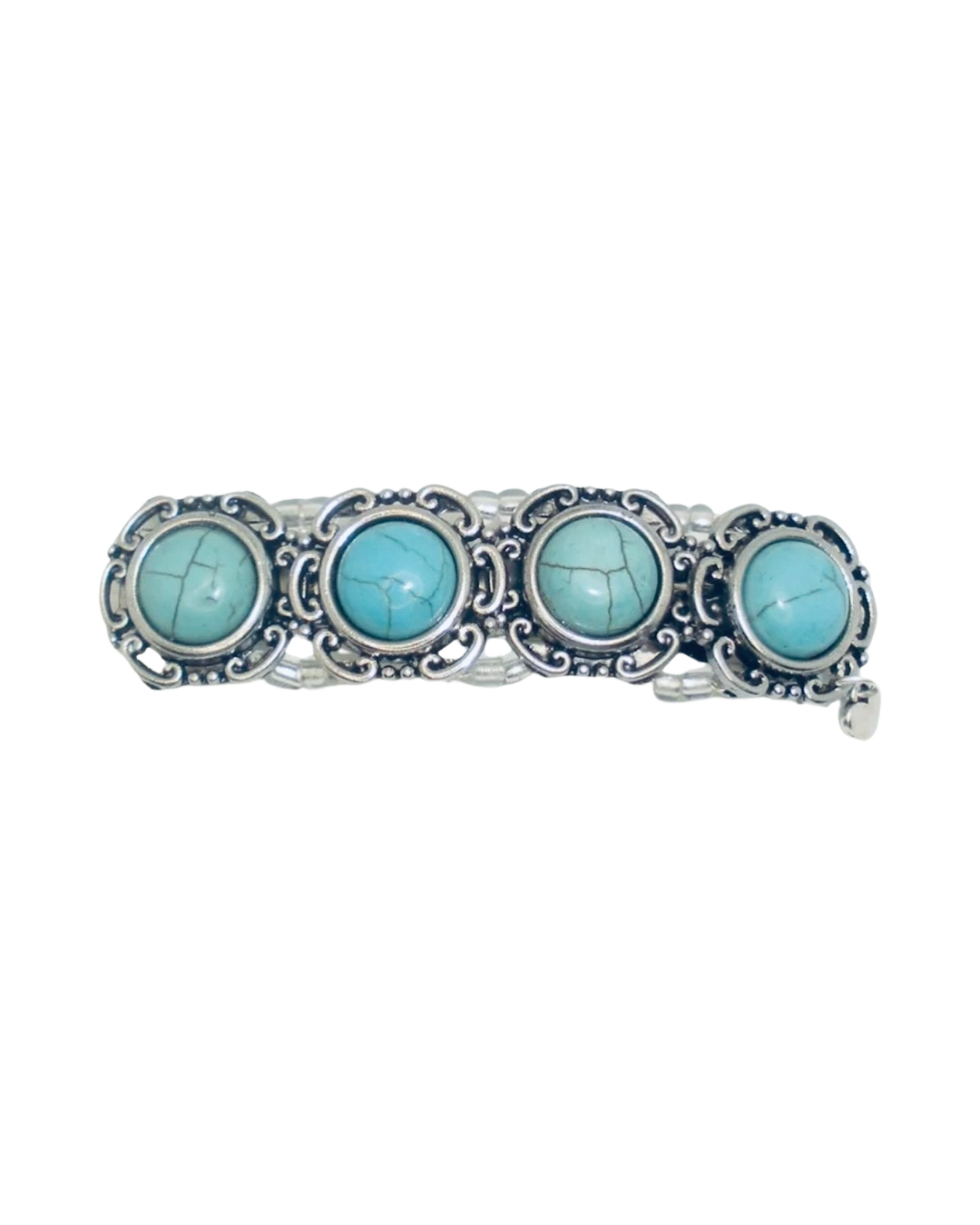 DP-209  NATIVE | SYNTHETIC TURQUOISE STONE IN SILVER METAL