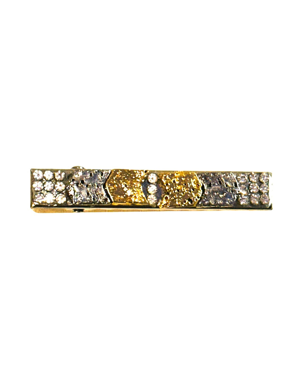 DP-275 MEN TIE CLIPS | GOLD, SILVER, BRONZE, BLACK BEADS AND SHINY STONES