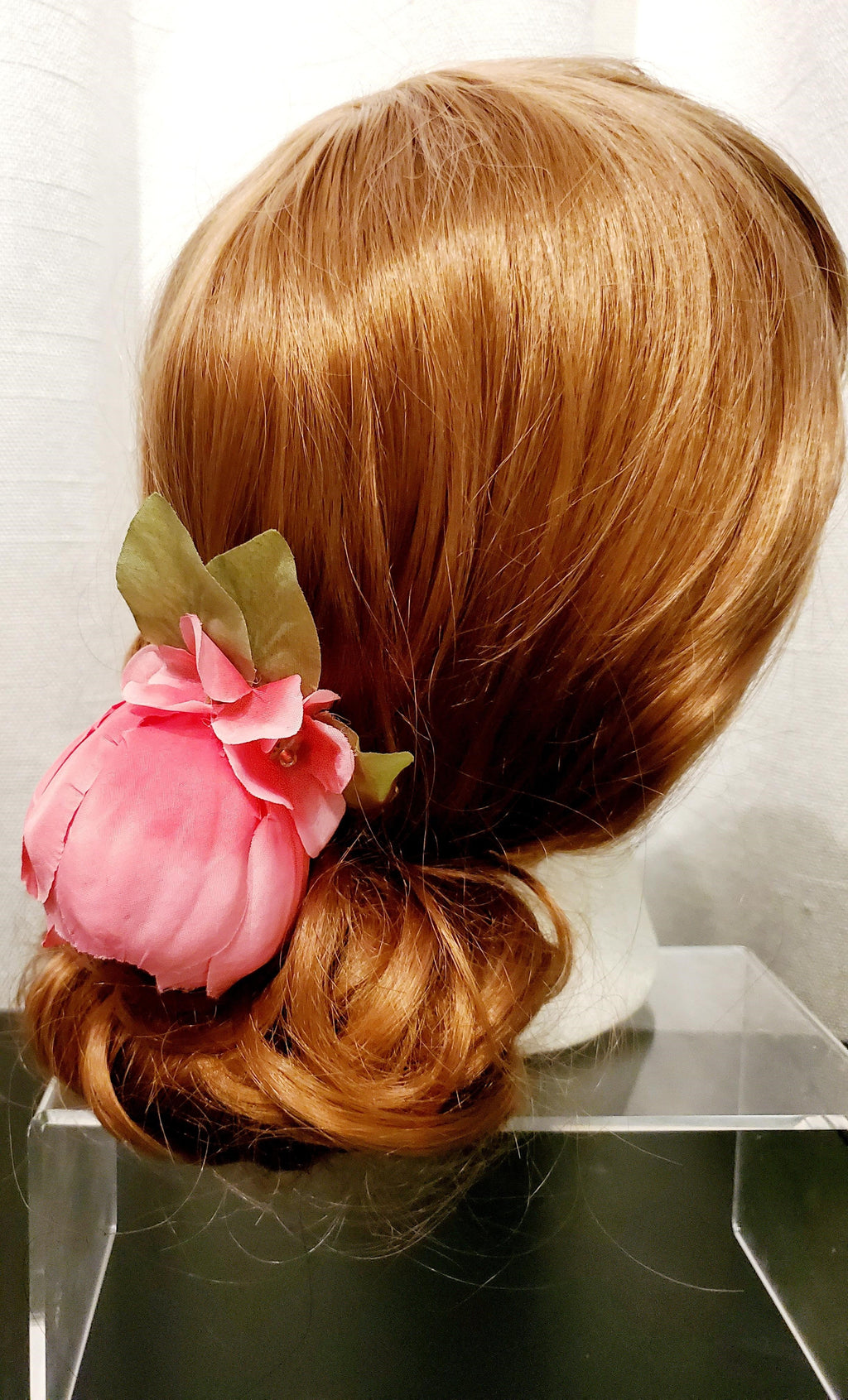 DP-171  ODESSA | PINK & HOT PINK FLOWER W/GREEN LEAVES