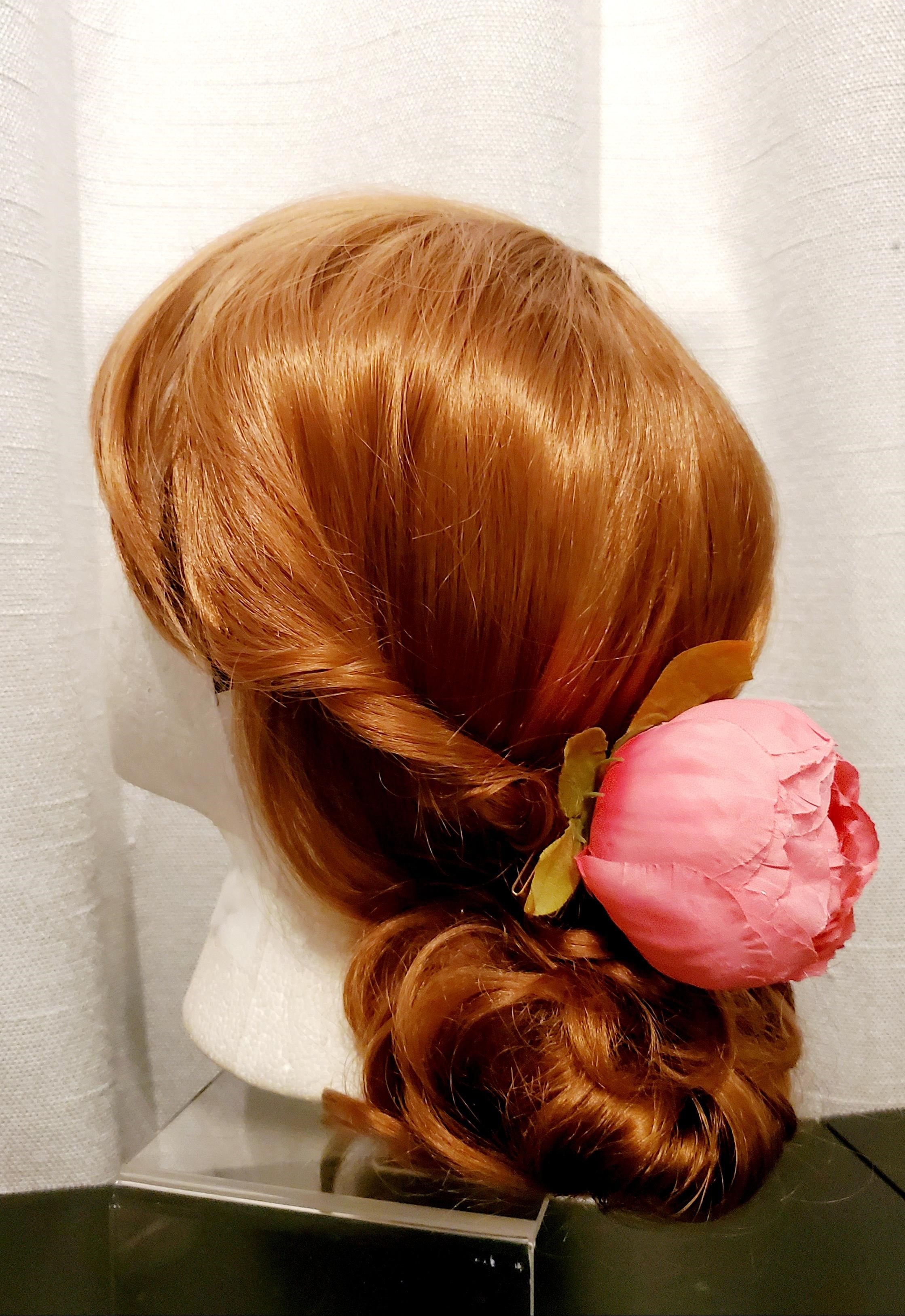 DP-172  FLEUR | PINK FLOWER W/GREEN LEAVES