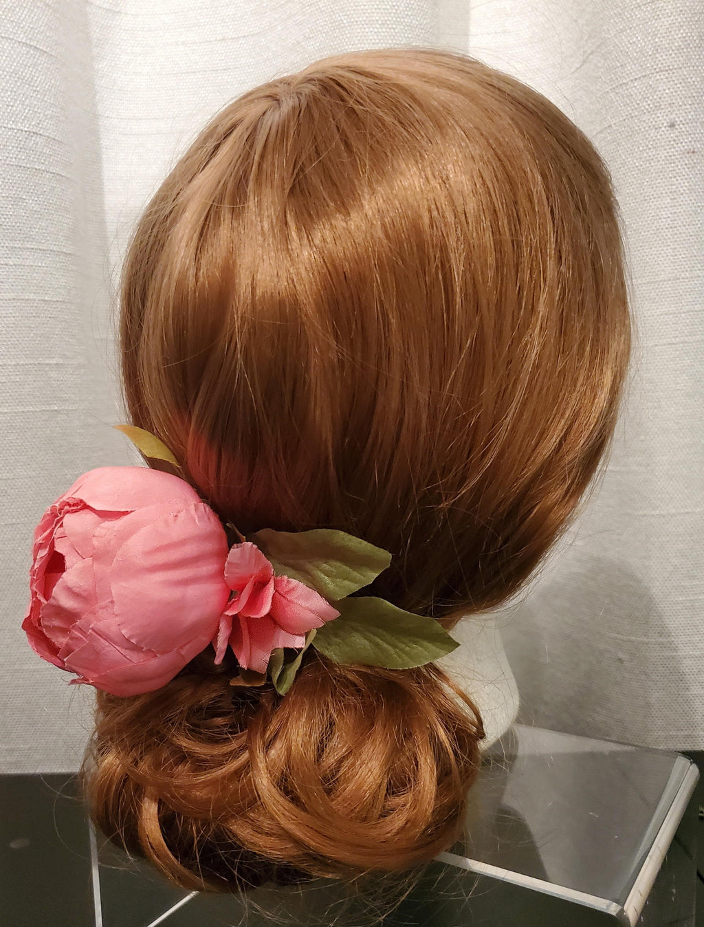 DP-172  FLEUR | PINK FLOWER W/GREEN LEAVES