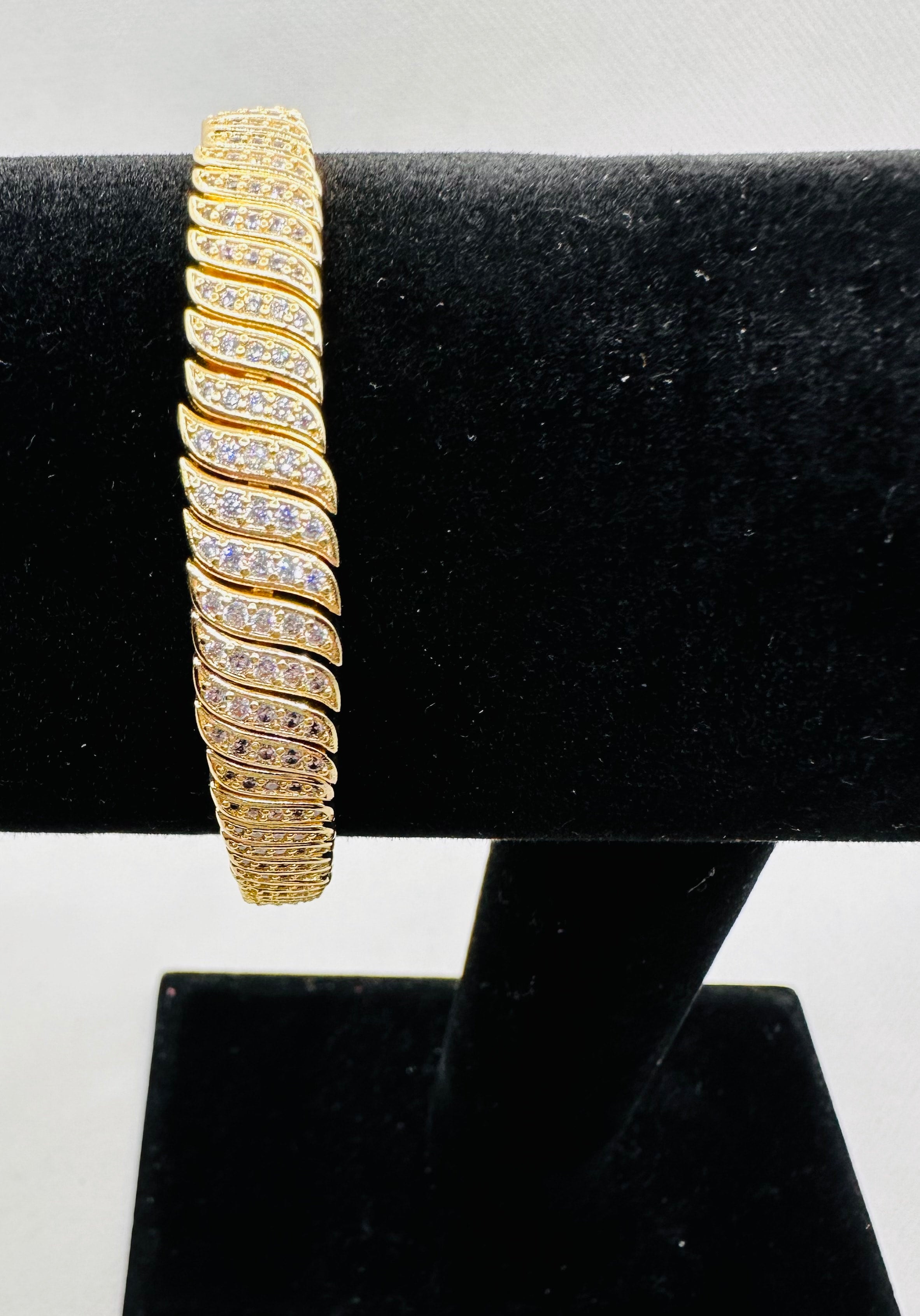 DP-309 Stella Rose London | Stunning Delicate Fine Gold Plated CZ Bracelet