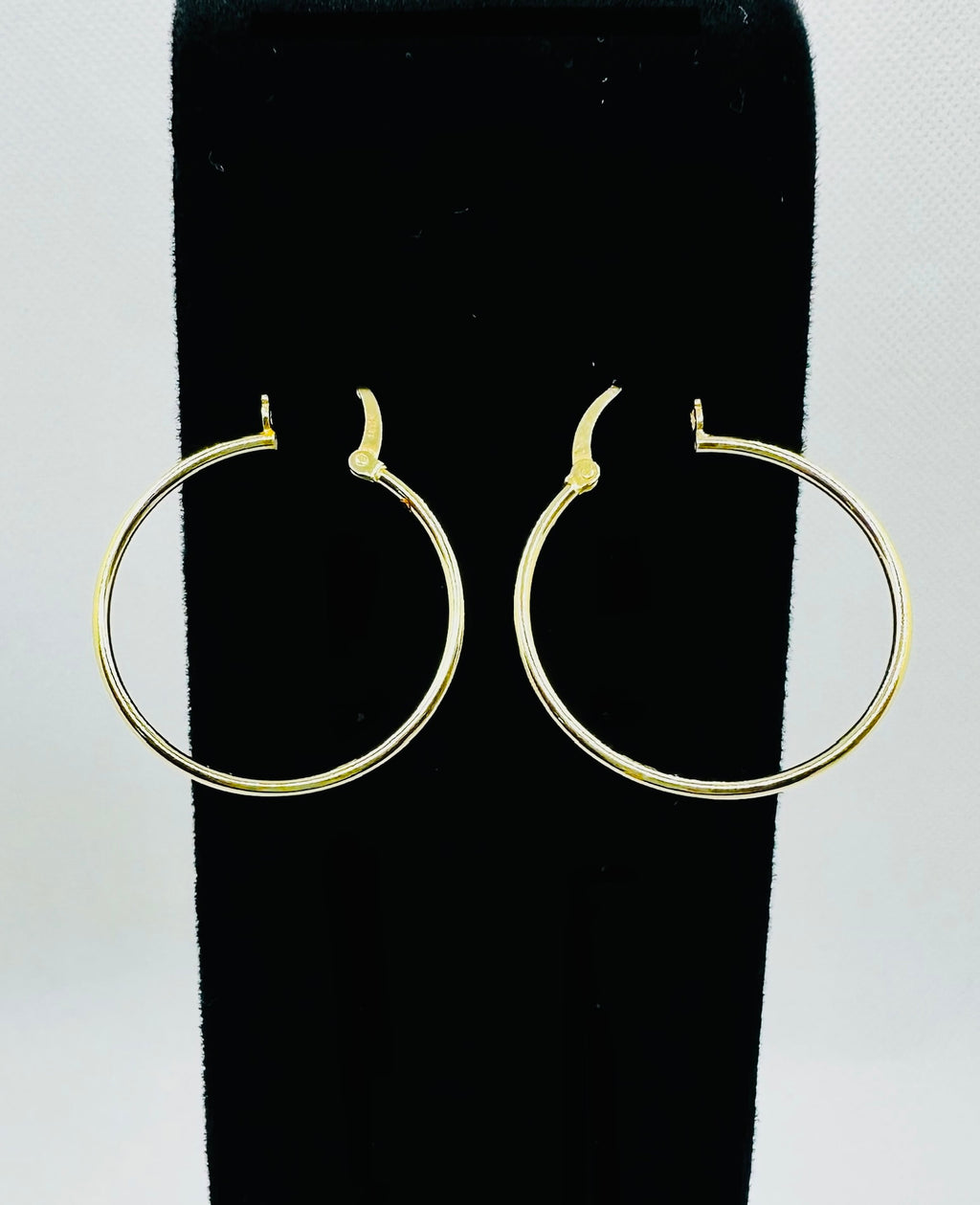 DP-294  MORICCI Gold plated sterling silver 925 hoop earrings Made in Italy
