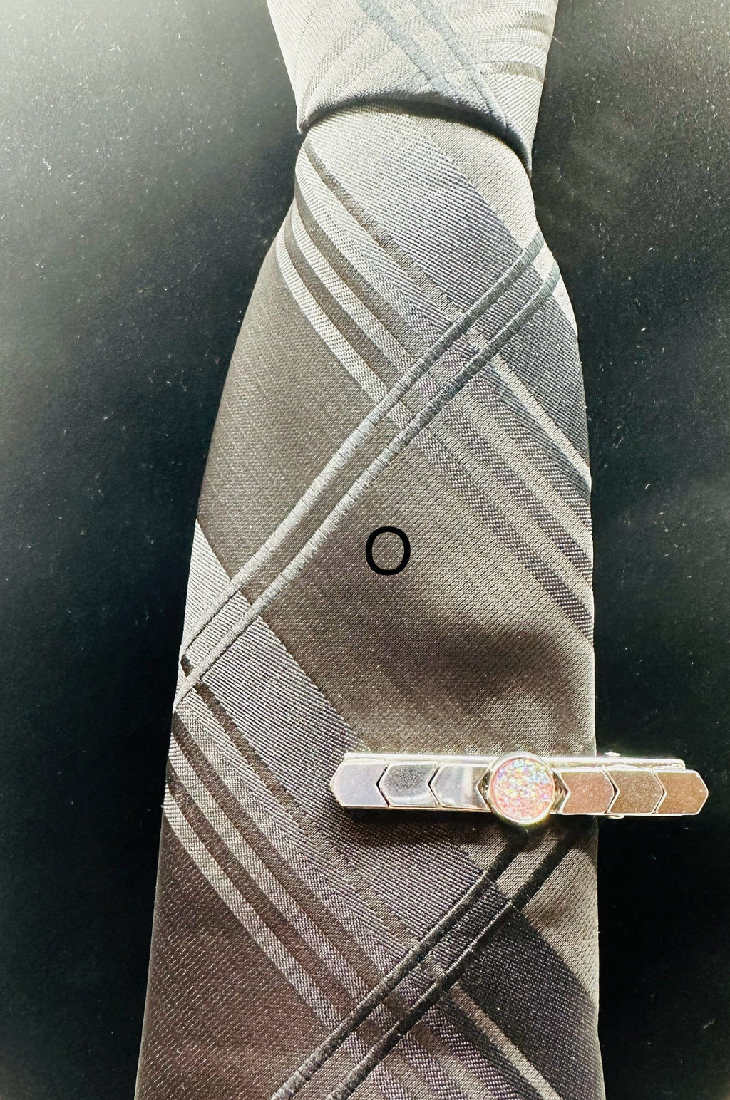 DP-275 MEN TIE CLIPS | GOLD, SILVER, BRONZE, BLACK BEADS AND SHINY STONES