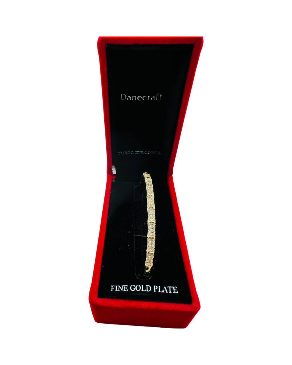 DP-293 Danecraft Fine Gold Plate Cubic Zirconia Bangle