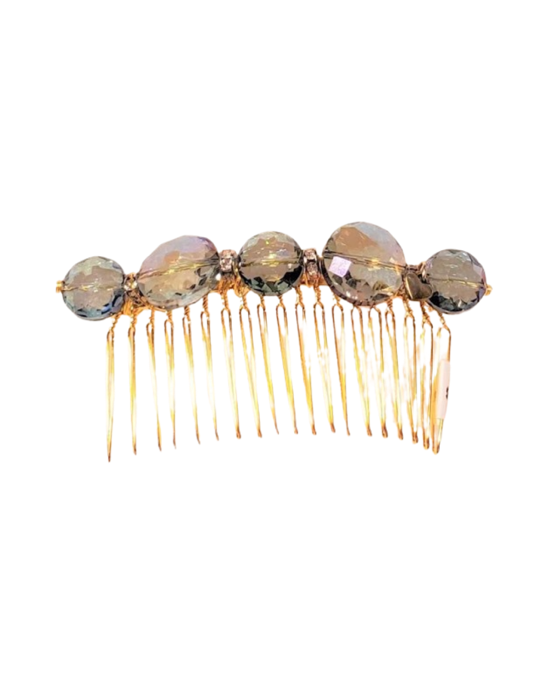 DP-125  PEACOCK/ROUND COLORFUL STONE/ W/GLASS DIAMONDS