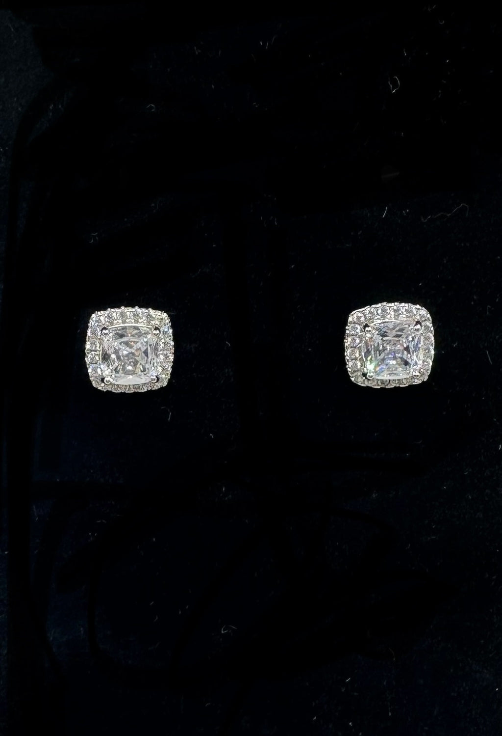 DP-288 Stella Rose London CZ stud sterling silver tone 925