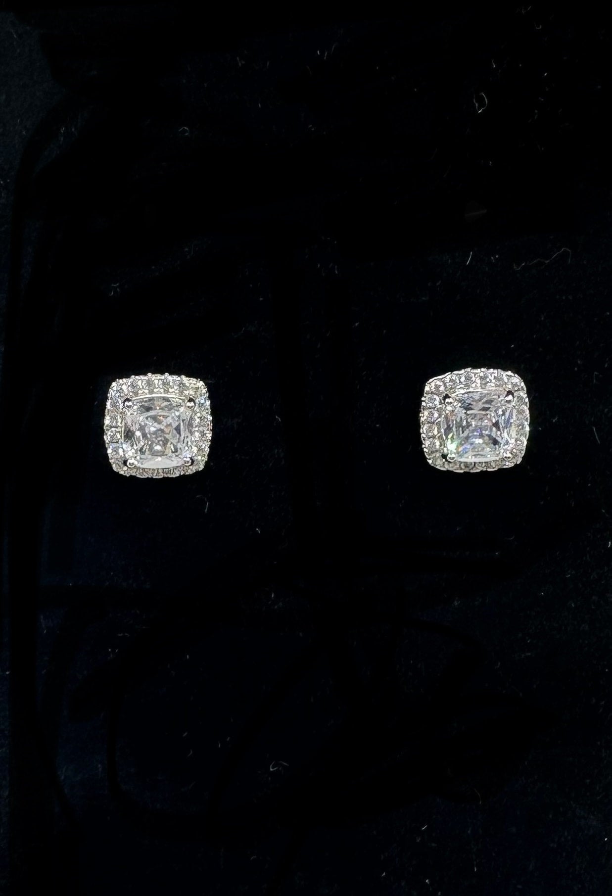 DP-288 Stella Rose London CZ stud sterling silver tone 925