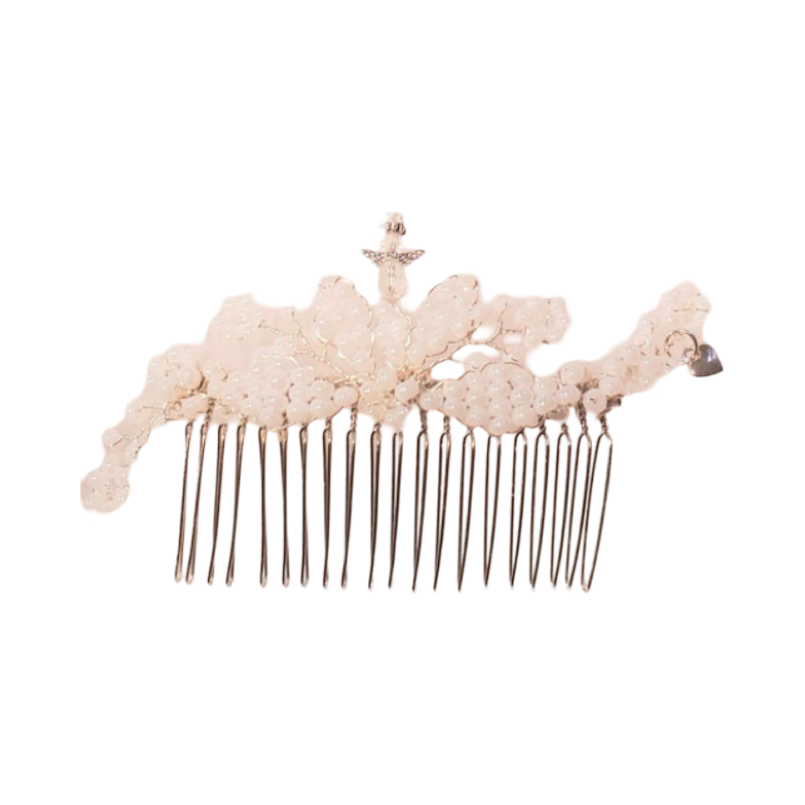 DP-93  ANGEL/ WHITE GLASS BEADS-CLEAR GLASS BEADS-EXCLUSIVE