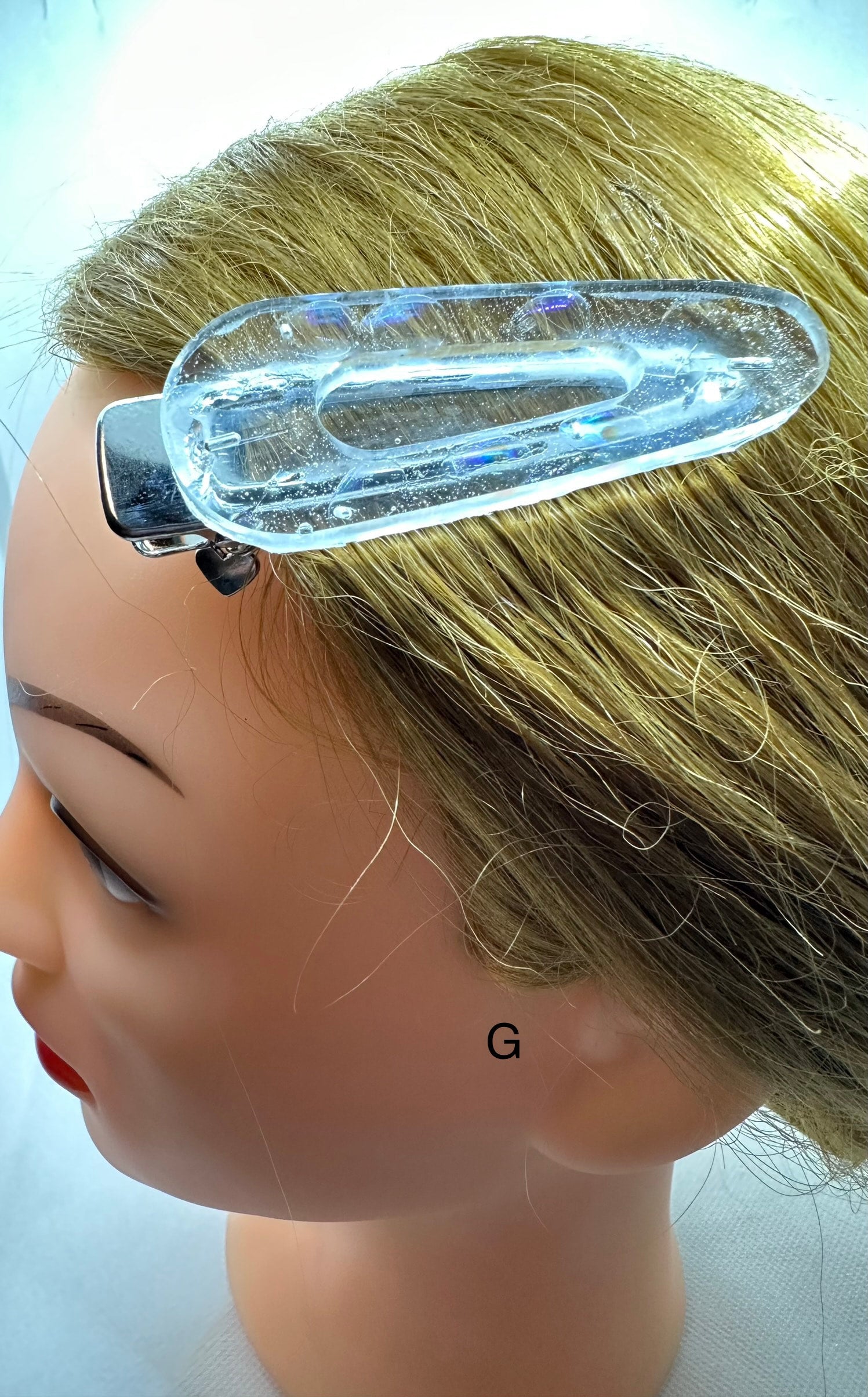 DP-269 FUN CLIPS | WITH COLORFUL BEADS, GLITTER, BUTTERFLIES AND MADE WITH RESIN IN SILVER METAL