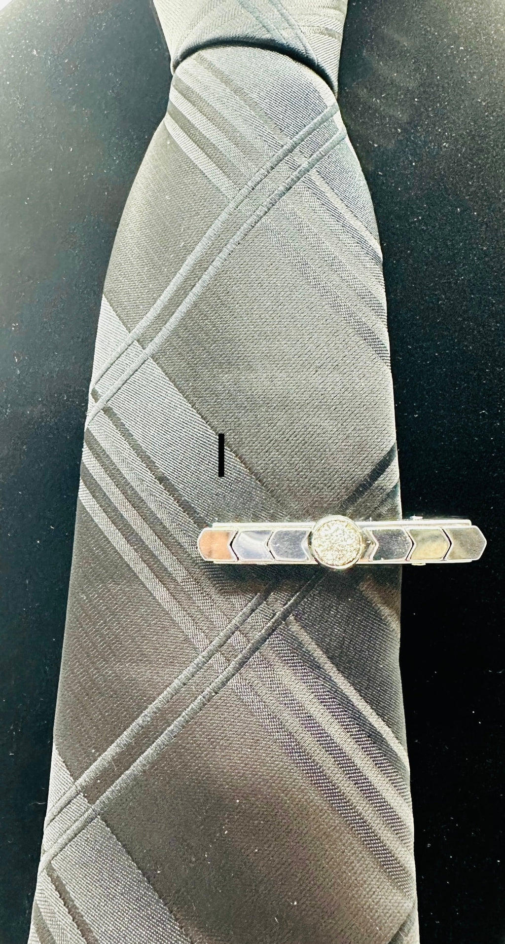 DP-275 MEN TIE CLIPS | GOLD, SILVER, BRONZE, BLACK BEADS AND SHINY STONES