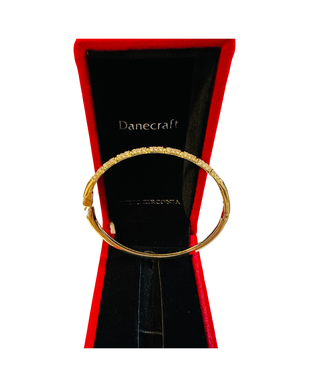 DP-293 Danecraft Fine Gold Plate Cubic Zirconia Bangle