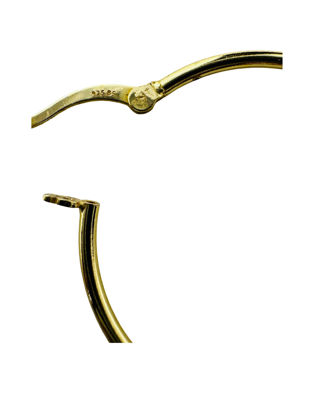 DP-294  MORICCI Gold plated sterling silver 925 hoop earrings Made in Italy