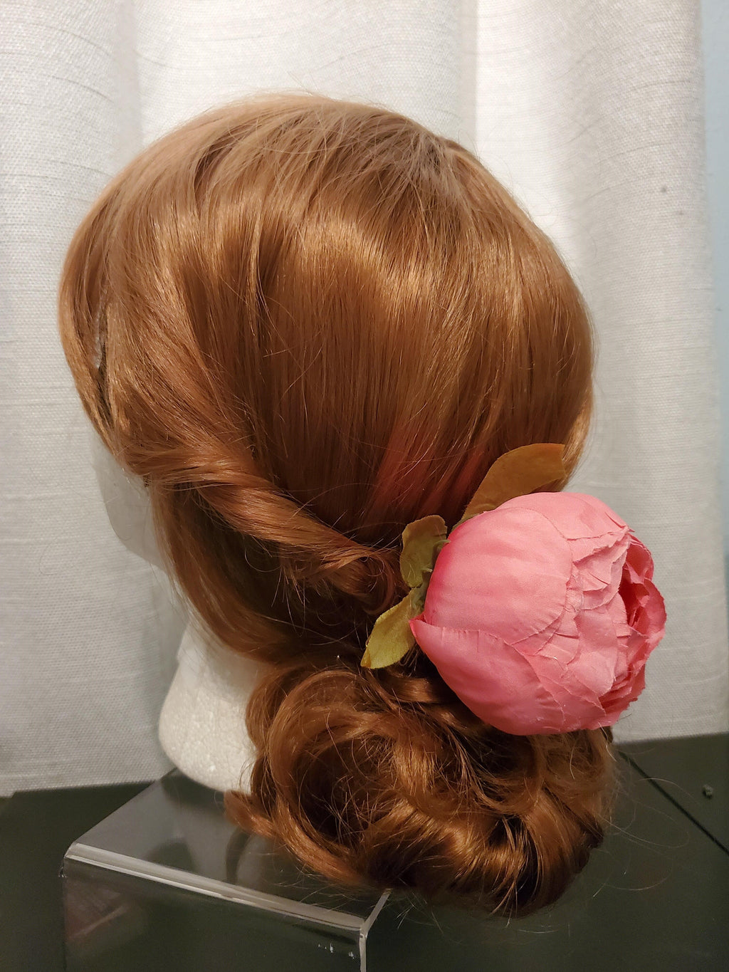 DP-172  FLEUR | PINK FLOWER W/GREEN LEAVES