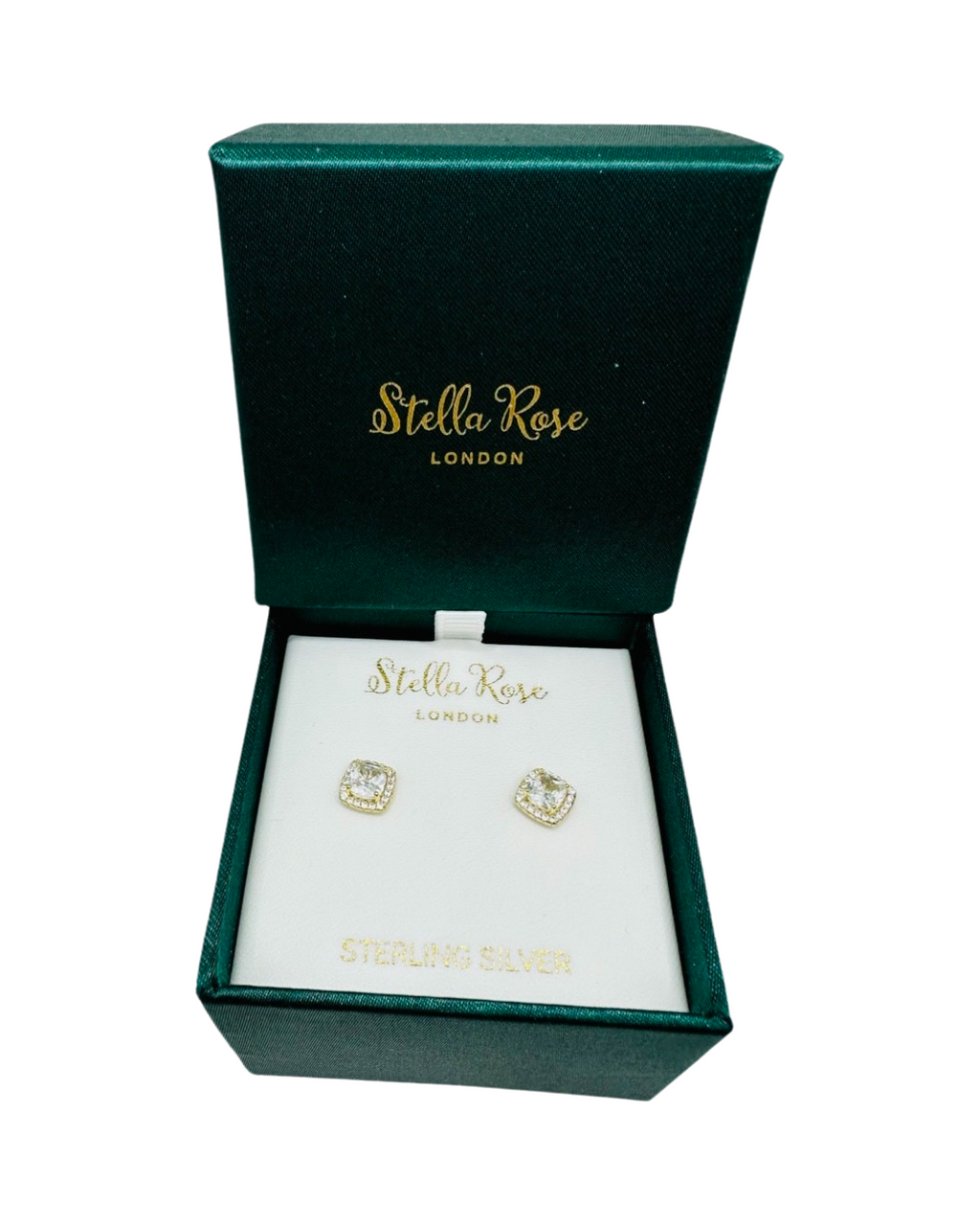 DP-284 Stella Rose London CZ stud gold plated sterling silver 925