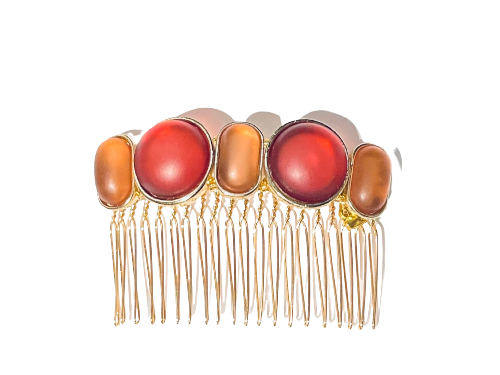 DP-236 MEMOIR 2022 | ORANGE & FUCHSIA WITH MATTE BEADS ON GOLD METAL