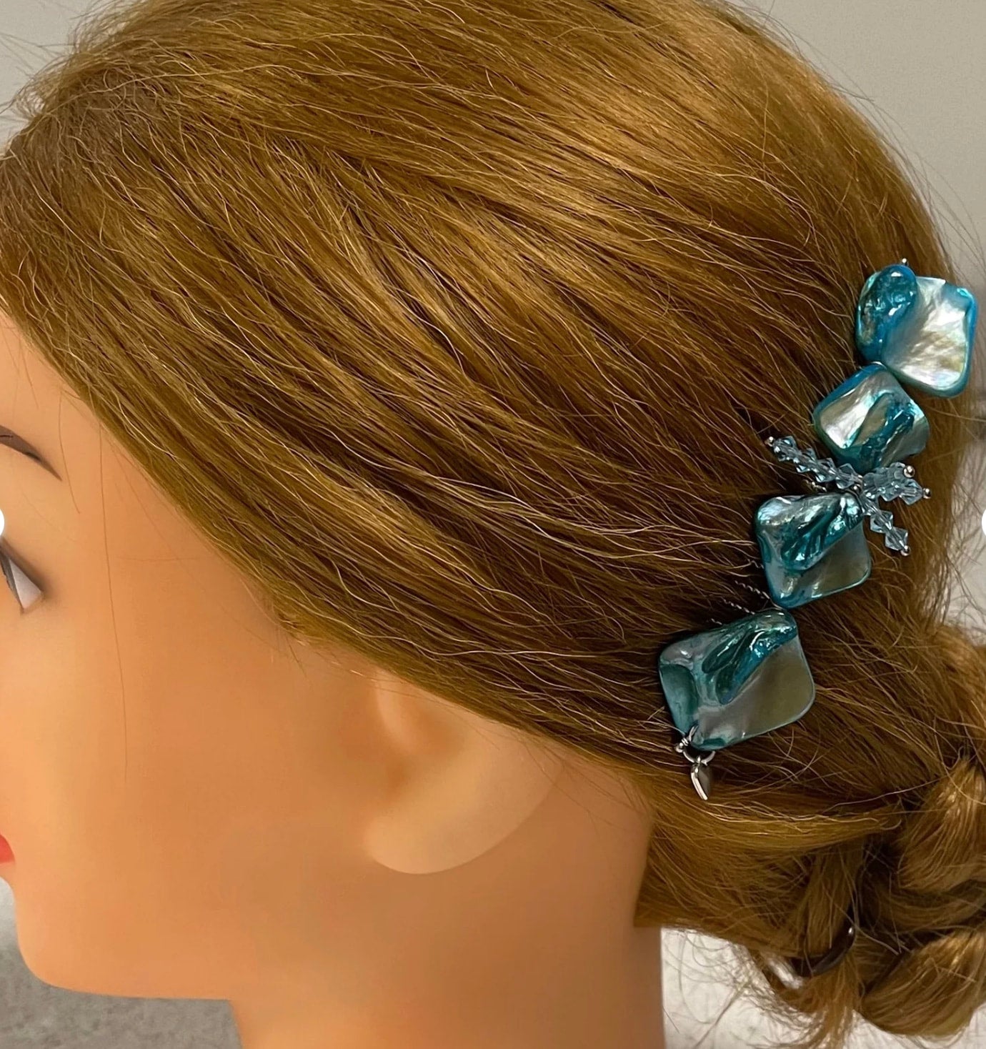 DP-250 BLUE LAGOON  | BLUE MOTHER PEARL COLORS BEADS