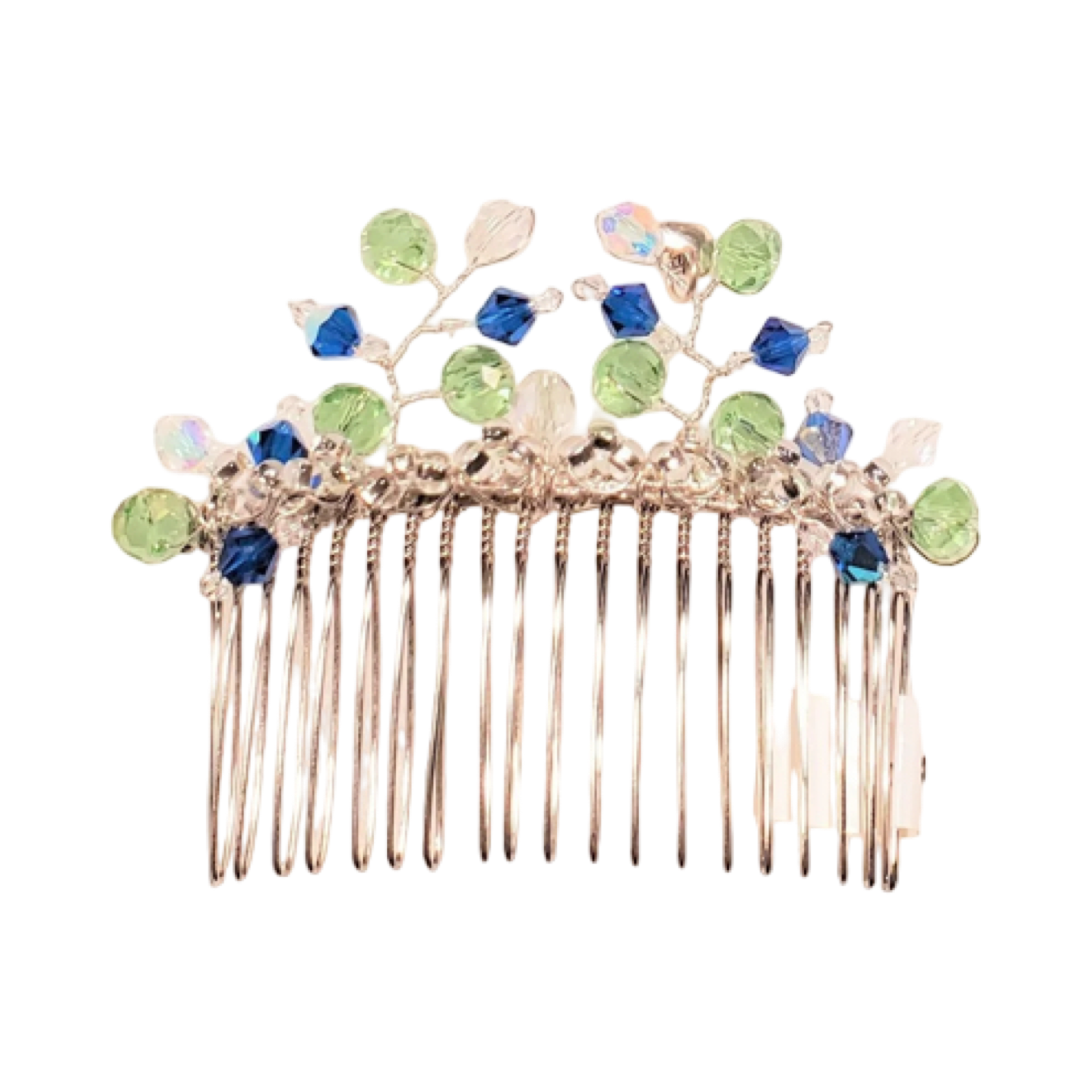 DP-45  LOVE, LOVE, LOVE/GREEN-BLUE GLASS BEADS- CLEAR GLASS BEADS. “EXCLUSIVE”