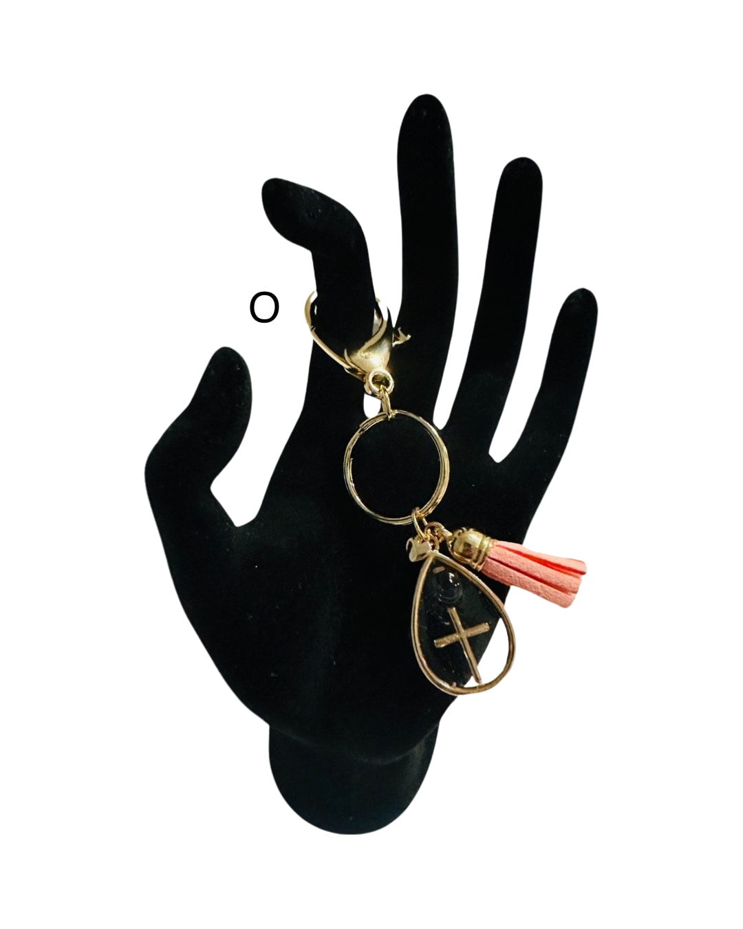 DP-272 SOUVENIR 2| SMALL(CHICO)KEYRING MADE WITH COLORFUL BEADS, GLITTER, SEQUENCES AND RESIN IN GOLD METAL