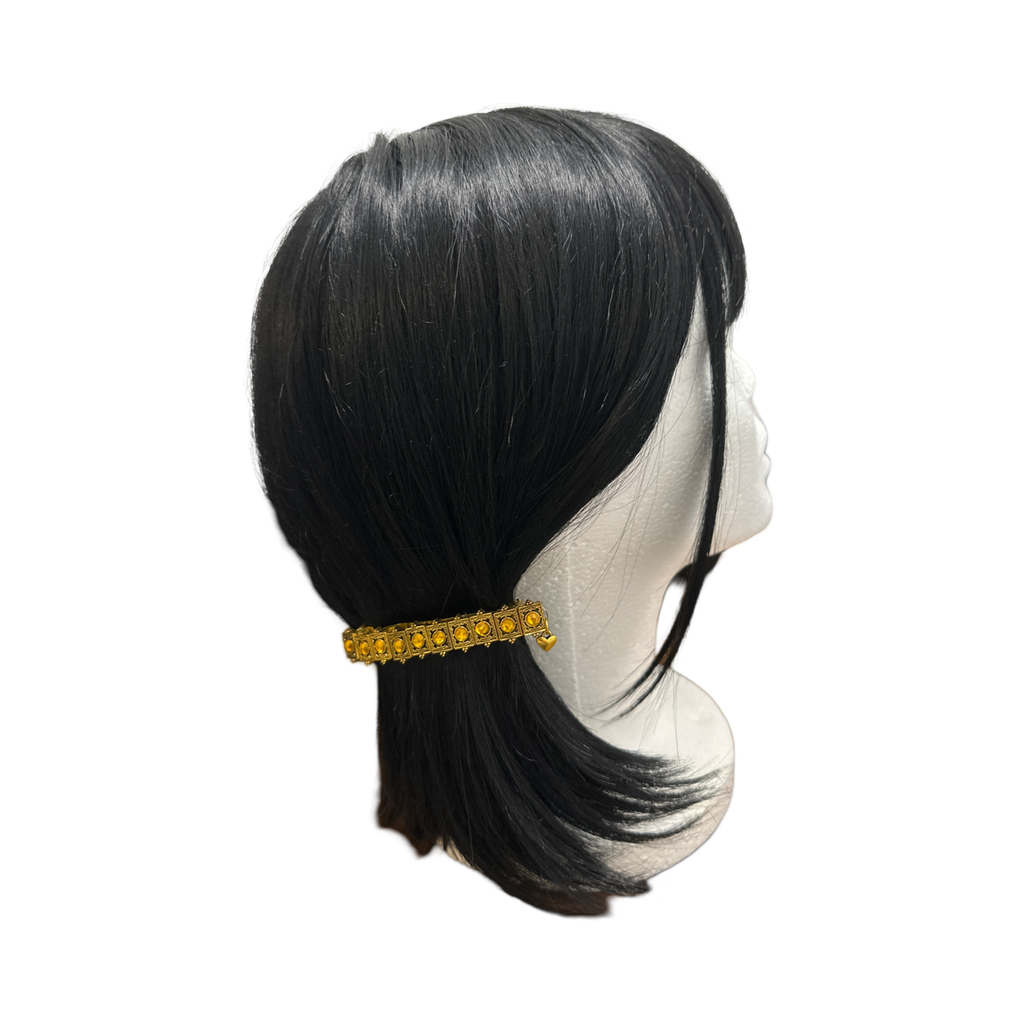 DP-195 CITRINA |GOLD METAL WITH  CITRINE BEADS