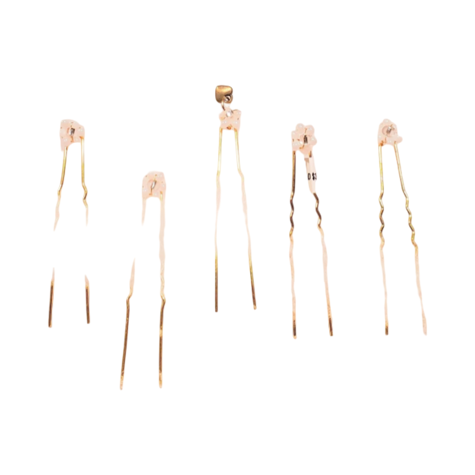 DP-64  PRECIOUS 2 / WHITE GLASS BEADS-CLEAR GLASS BEADS-GOLD METAL