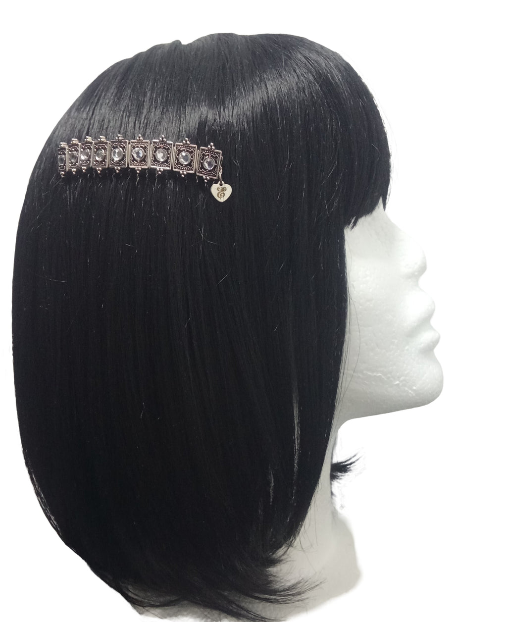 DP-332 PLATINUM DIAMOND 2| SILVER METAL BEADS WITH GLASS DIAMONDS. "MADE IN PANAMÁ".