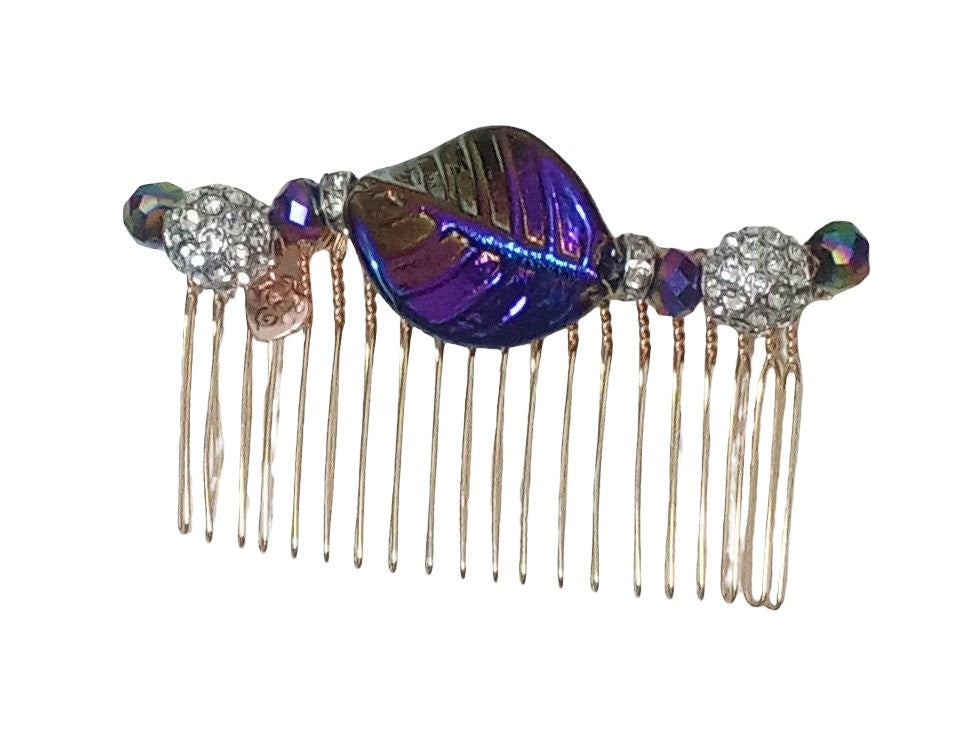 DP-335 FALL 2| COLORFUL CERAMIC LEAVE W/GLASS DIAMONDS BEADS ACCENTS. "MADE IN PANAMÁ".